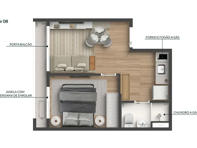 Imagem 2: Botucatu Apartamento com 2 dormitórios