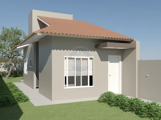 Imagem: A casa possui 2 Dormitórios, 1 Banheiro, 2 Vagas na
