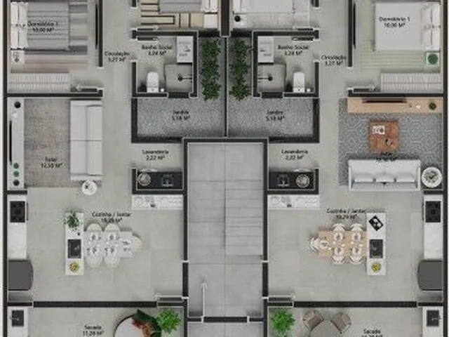 Imagem 9: Apartamento térreo de 3 Dormitórios com Gardem e Rooftop