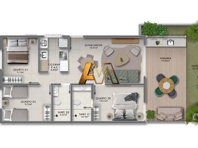 Imagem 1: CASA 3 QUARTOS 1 SUÍTE EM IMBASSAÍ