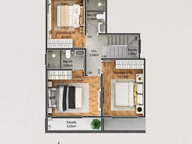 Imagem 7: Belíssima Casa Duplex de 3 Quartos em Santo Amaro da Imperatriz/Sc: Leia o Anúncio!