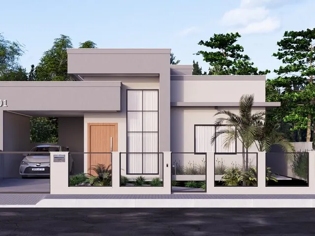 Imagem 3: Moderna Casa Alto Padrão com 3 Quartos (1 Suíte) em Santo Amaro da Imperatriz/SC