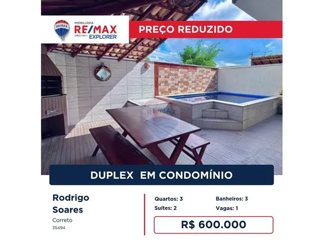 Imagem: Duplex Mobiliado com Piscina Privativa
