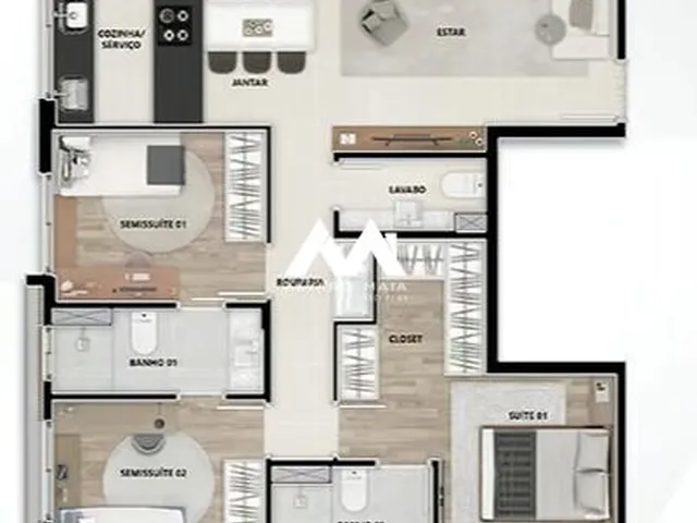 Imagem 4: Apartamento de 3 quartos para venda no Funcionários próximo a Praça da Liberdade