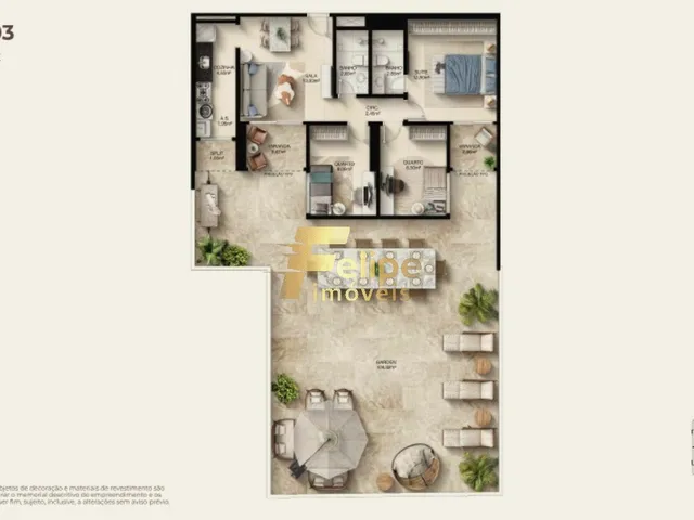 Imagem 9: MAIS NOVO EMPREENDIMENTO IMOBILIÁRIO SURGINDO! APARTAMENTO DE 03 QUARTOS, SENDO 01