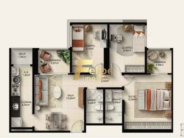 Imagem 14: MAIS NOVO EMPREENDIMENTO IMOBILIÁRIO SURGINDO! APARTAMENTO DE 03 QUARTOS, SENDO 01
