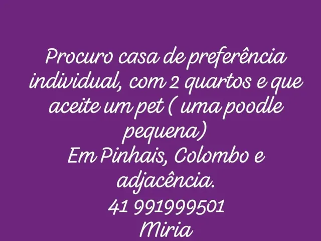 Imagem: Procura Se Casa para Locação
