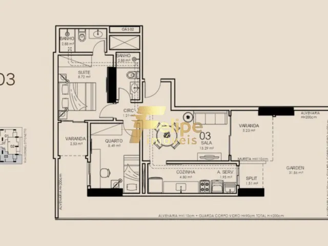 Imagem 14: MAIS NOVO EMPREENDIMENTO SURGINDO! APARTAMENTO DE 02 QUARTOS, SENDO 01 SUÍTE, LAZER