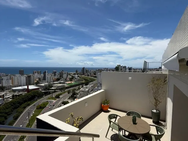 Imagem 4: Pituba Lot. Aquarius, Apartamento de Cobertura, 03 Quartos Para Venda, Nascente, Vista