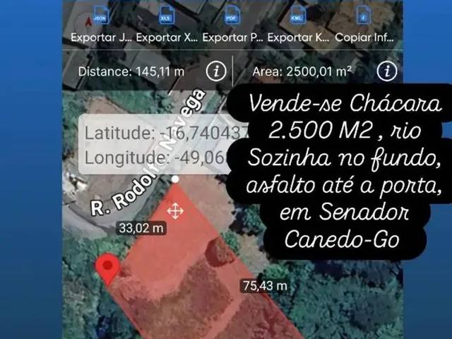 Imagem: Chácara em Senador Canedo Go Cel - Luzini