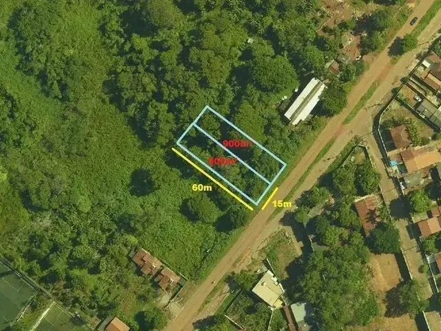 Imagem: O terreno possui 900m² de Área e está localizado em