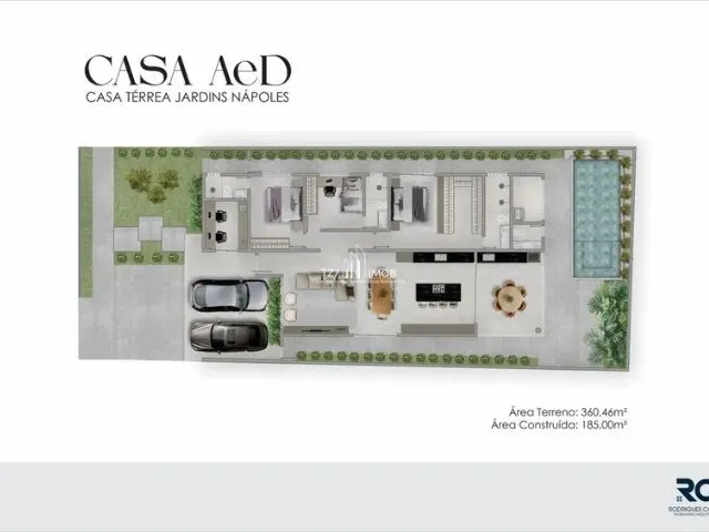 Imagem 2: Casa com 3 Suítes Plenas, Sendo 1 Master com Closet e 2 Chuveiros
