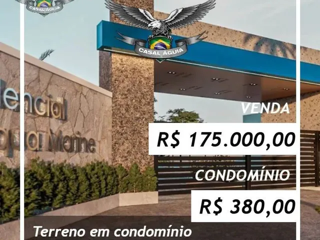 Imagem: Casal Aguia Vende Lote no Cond. Acqua Marine