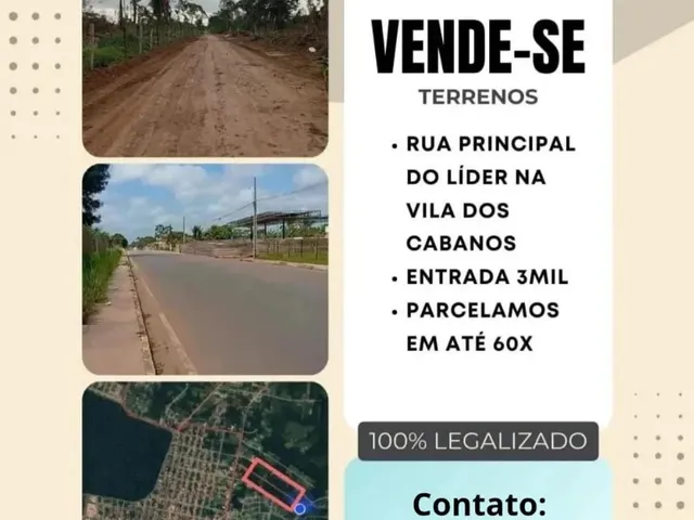 Imagem: O terreno está localizado em Vila dos Cabanos, Barcarena