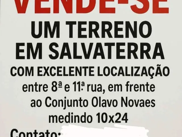 Imagem: Terreno em Ótima Localização em Salva