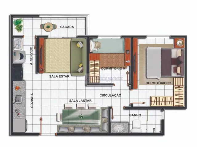 Imagem 14: Apto com 2 Dormitórios para Alugar Moa Apartments, 49 M² por R$ 3.200/Mês - Morada Do