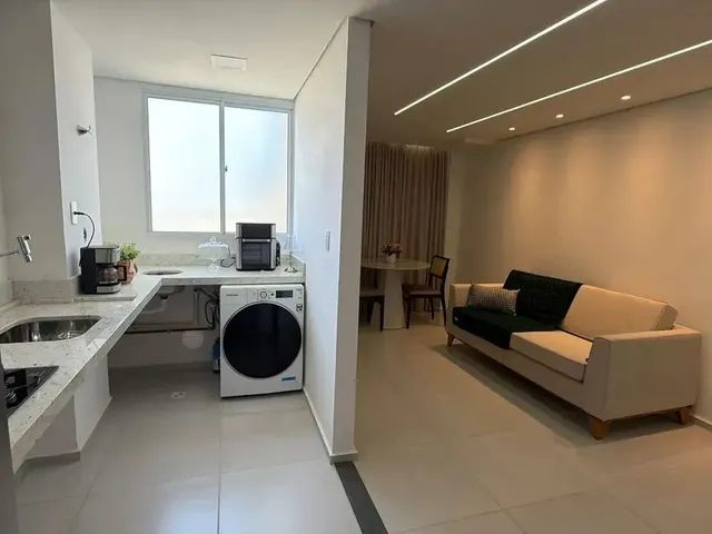 Imagem: O apartamento possui 1 Dormitório, 1 Banheiro, 1 Vaga na
