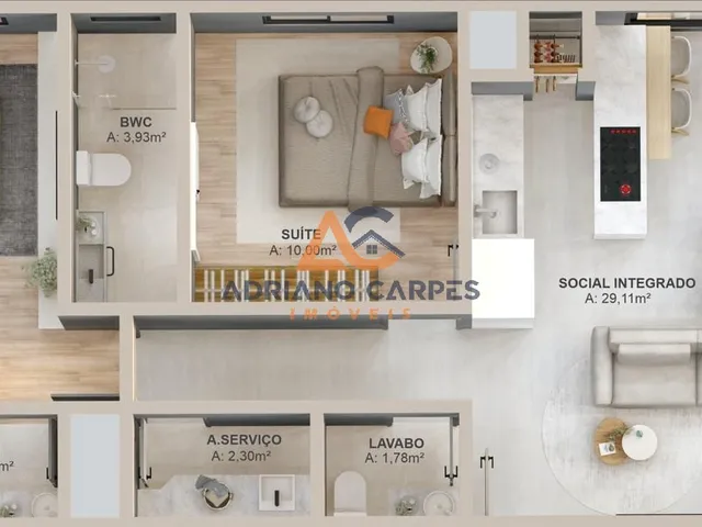 Imagem 2: Apartamento na praia de Gravatá com 2 suítes e parcelamento direto com a construtora em