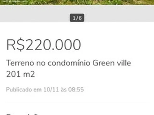 Imagem: Terreno Plano Condomínio Gree Vilee 300