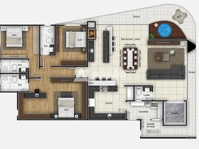 Imagem 3: Apartamento À Venda, Centro, Ponta Grossa, Pr