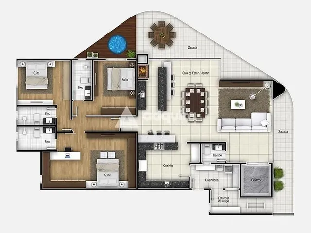 Imagem 2: Apartamento À Venda, Centro, Ponta Grossa, Pr