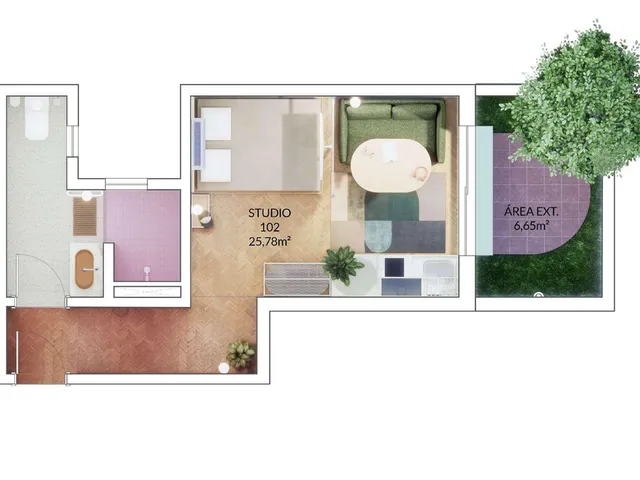 Imagem 7: Imperdível! Apartamento à venda em Curitiba-PR, no bairro Alto da XV, 1 quarto, 1