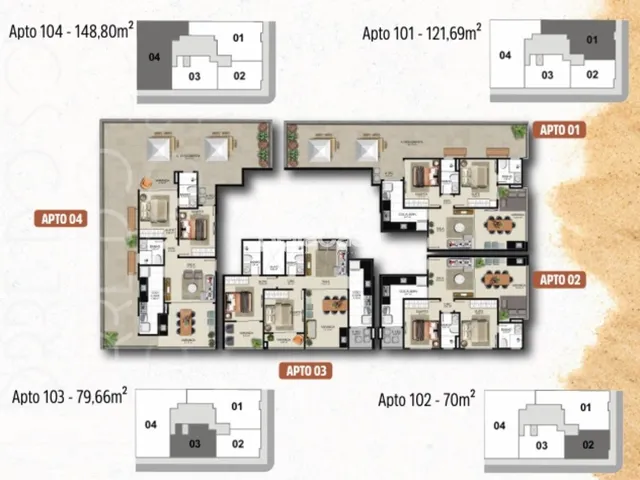 Imagem 4: Pré-Lançamento - Residencial Torre do Sol - Apartamentos à Venda 2 dormitórios