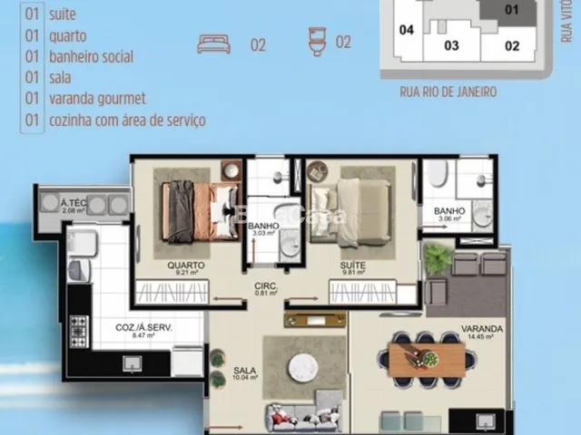 Imagem 7: Pré-Lançamento - Residencial Torre do Sol - Apartamentos à Venda 2 dormitórios