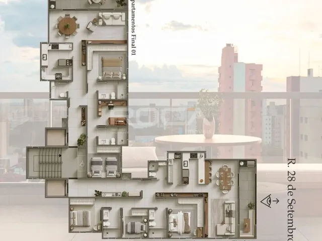 Imagem 2: Apartamento Padrão À Venda no Centro de São Carlos - 3 Dormitórios, Suíte e 2 Vagas!