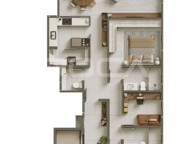 Imagem 7: Apartamento Padrão À Venda no Centro de São Carlos - 3 Dormitórios, Suíte e 2 Vagas!