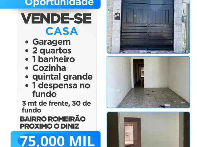 Imagem: Vende-Se Casa no Bairro Romeirão