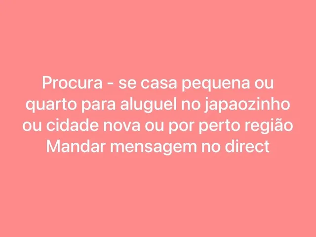 Imagem: Procura-Se Casa Ou Quartinho Pequeno para