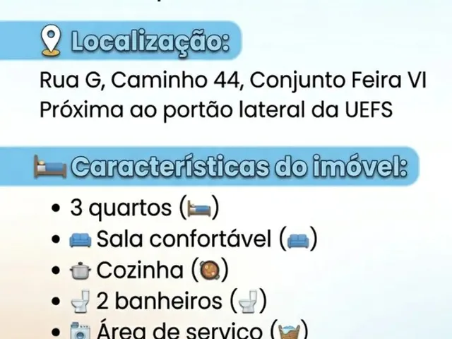 Imagem: Aluga-Se Casa no Feira 6