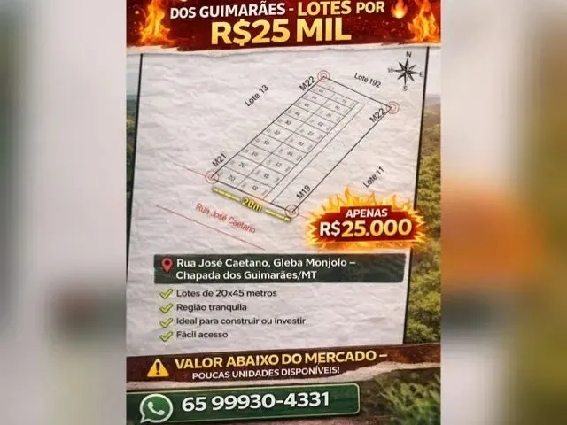 Imagem: Terreno Chapada dos Guimarães