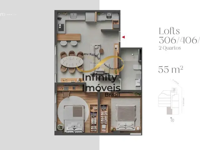 Imagem 3: Apartamento à venda no bairro Santa Lúcia - Belo Horizonte/MG