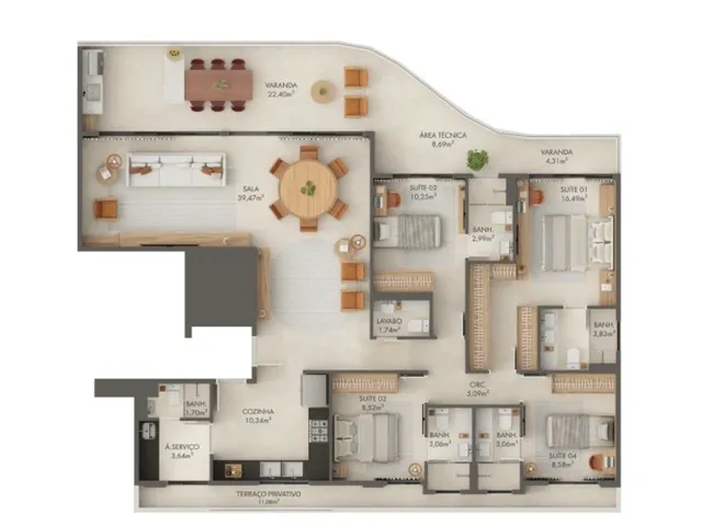 Imagem 7: Casa Ilzze Apartamento com 4 dormitórios