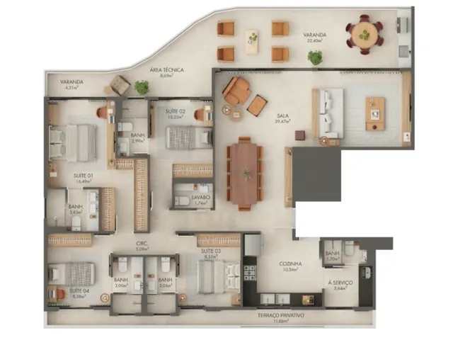 Imagem 8: Casa Ilzze Apartamento com 4 dormitórios