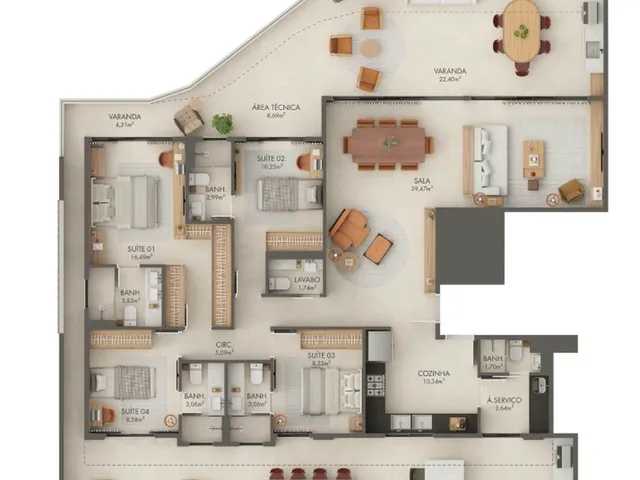 Imagem 10: Casa Ilzze Apartamento com 4 dormitórios