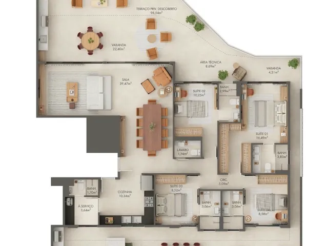 Imagem 12: Casa Ilzze Apartamento com 4 dormitórios