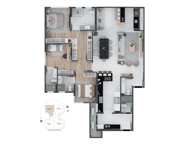 Imagem 2: Cobertura de luxo com 4 quartos e 281,64m² no Alto da Glória, Curitiba-PR - Imperdível!