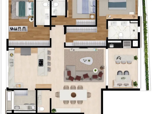 Imagem 12: Amáz Apartamento com 3 dormitórios