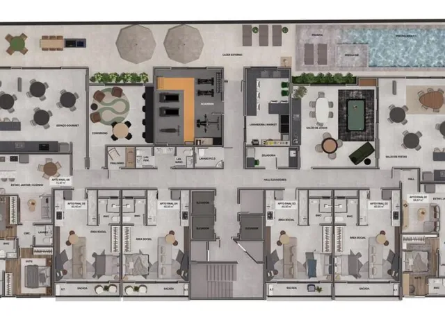 Imagem 3: Apartamento com 2 suítes na praia de Gravatá em condomínio com área de lazer e ideal