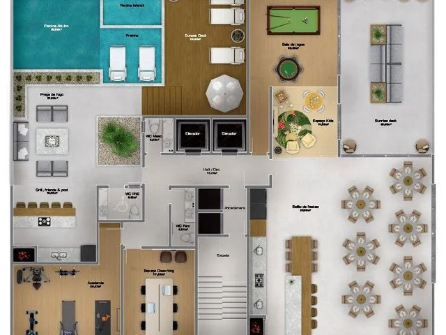 Imagem 7: Apartamento na praia de Navegantes, no Centro na quadra mar com 3 dormitórios e 2 vagas