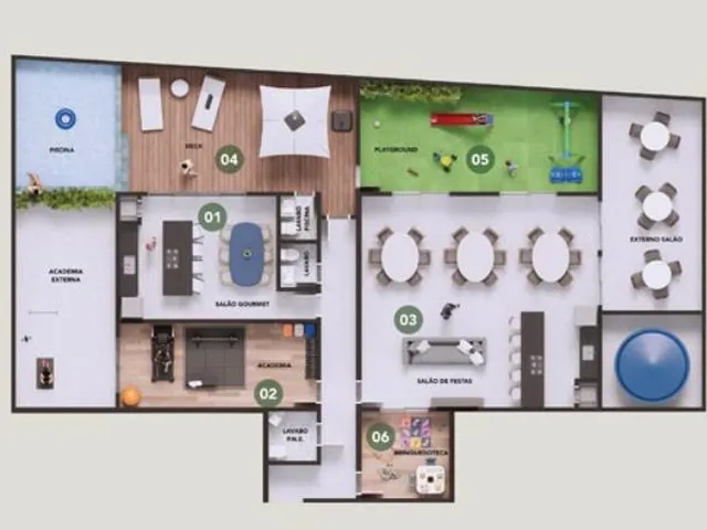 Imagem: Apartamento com 3 dormitórios sendo 1 suíte