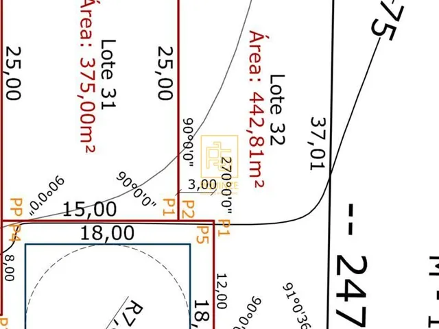 Imagem 2: Terreno 442,81m² no Bairro Quintino