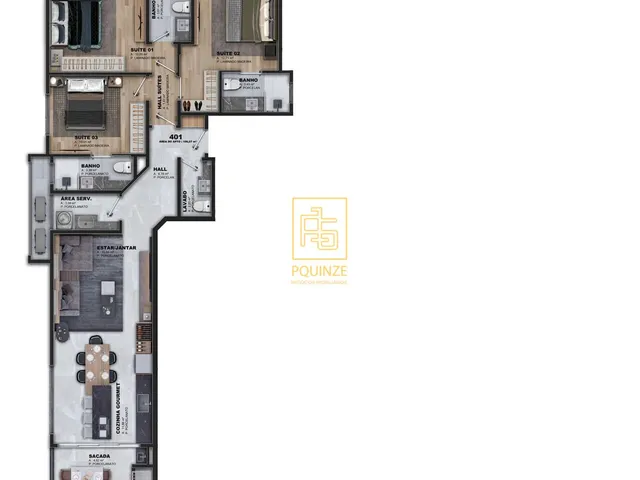 Imagem 6: Apartamentos com 2 ou 3 suítes no Itacolomi