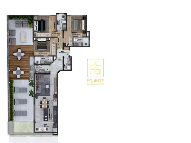 Imagem 8: Apartamentos com 2 ou 3 suítes no Itacolomi
