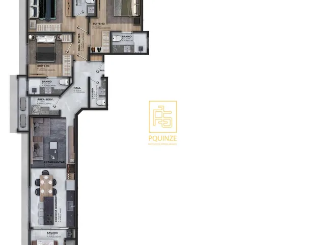 Imagem 14: Apartamentos com 2 ou 3 suítes no Itacolomi