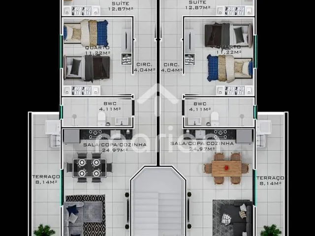 Imagem 2: Apartamento com 2 quartos, Itacolomi - Balneário Piçarras