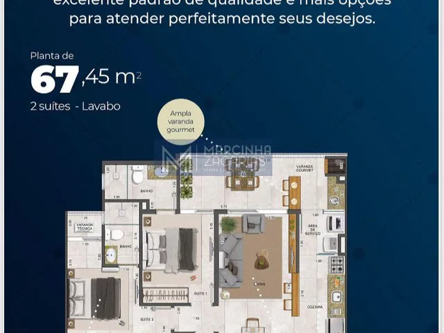 Imagem: Apartamento com 2 Quartos, 67M², À Venda